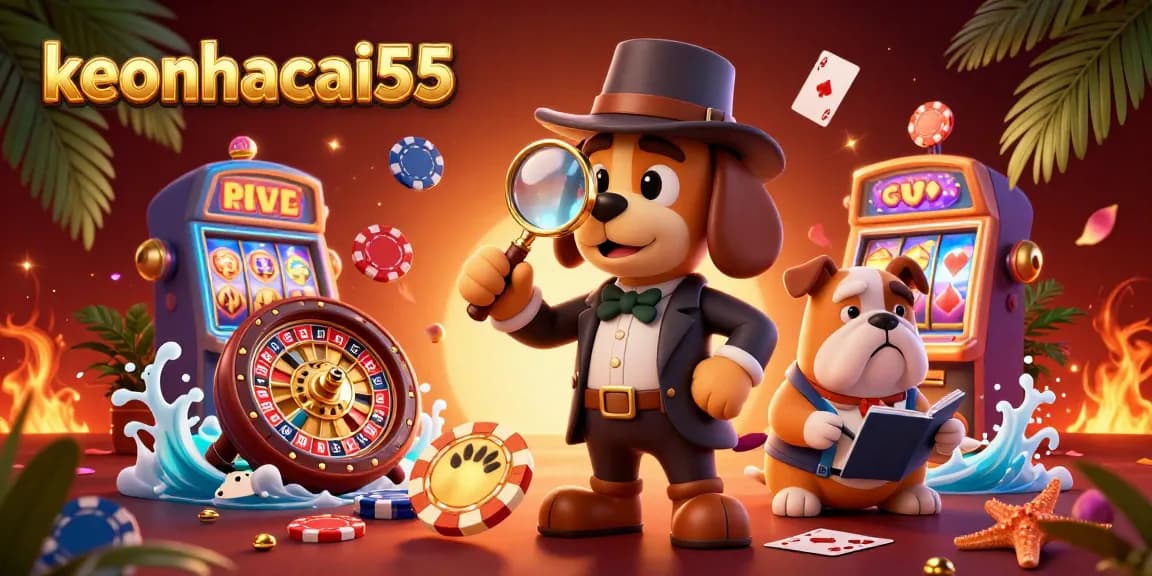 Engage with keonhacai55's casino excitement by uncovering hidden treasures and poker clues.