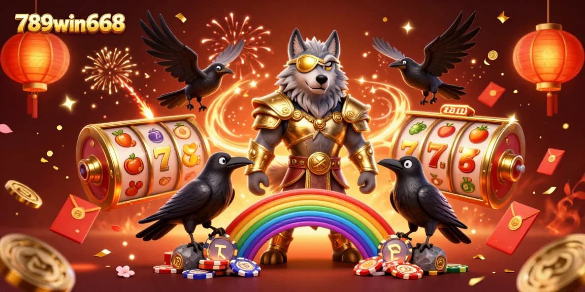 Experience thrilling gaming at 789win668 with dynamic slot reels and vibrant casino elements.