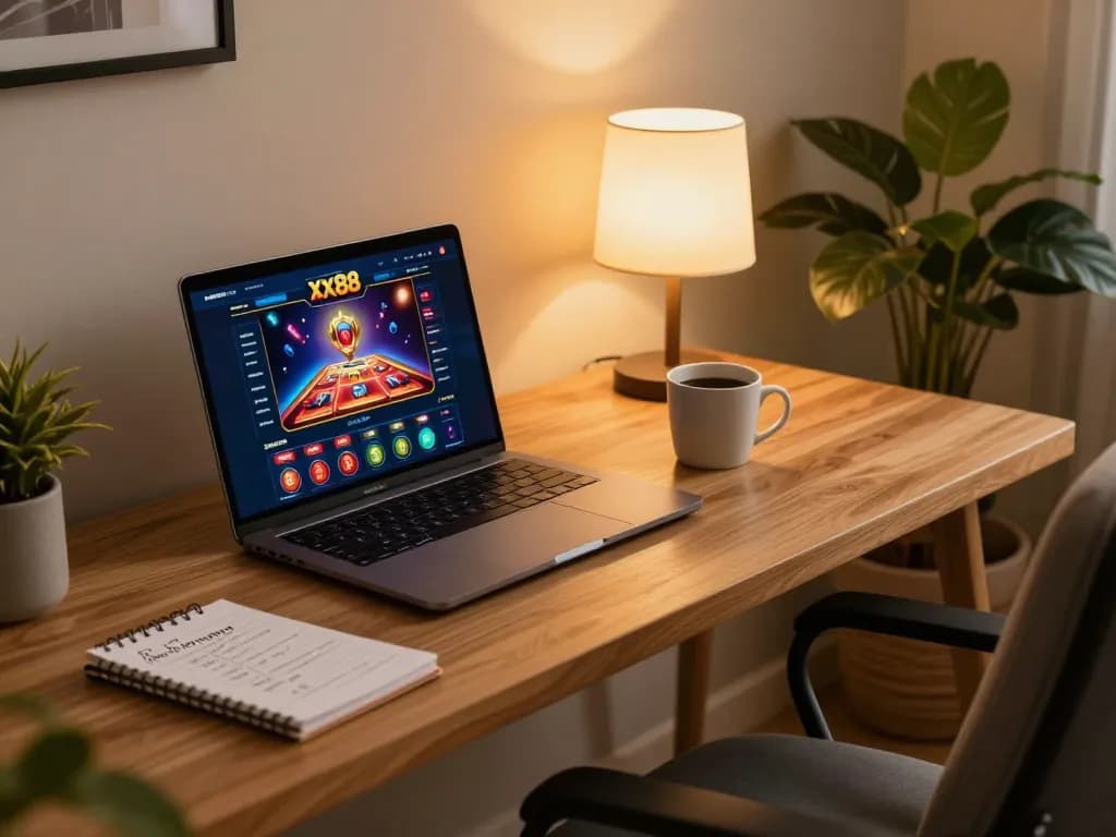 Experience exciting online gaming with xx88 in a personalized and cozy home office