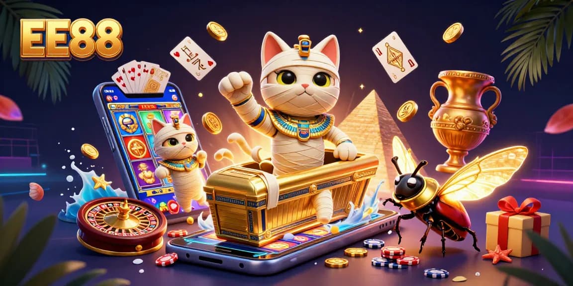 EE88: Explore exciting casino games with a vibrant Egyptian theme and captivating visuals.