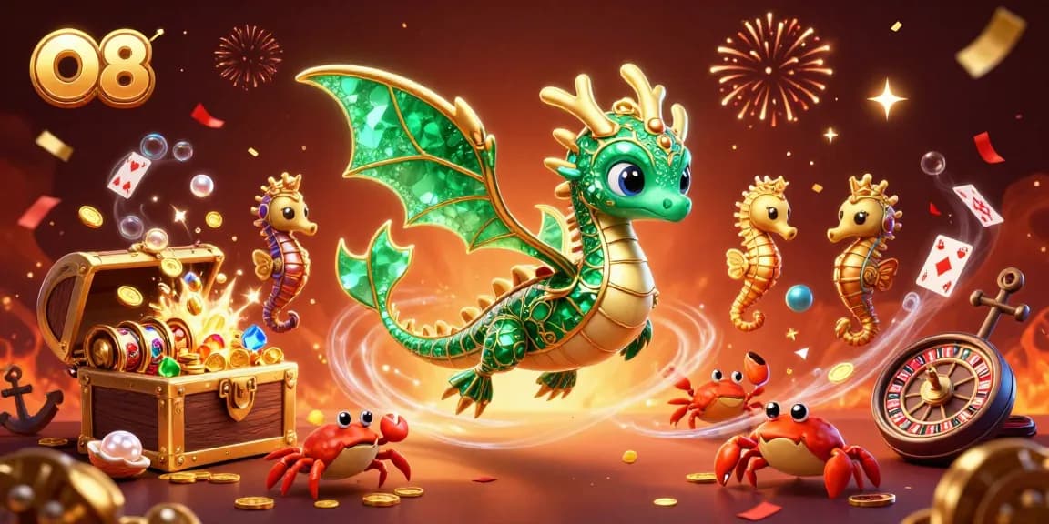 Engage with O8's thrilling casino adventure featuring a vibrant underwater kingdom of riches.