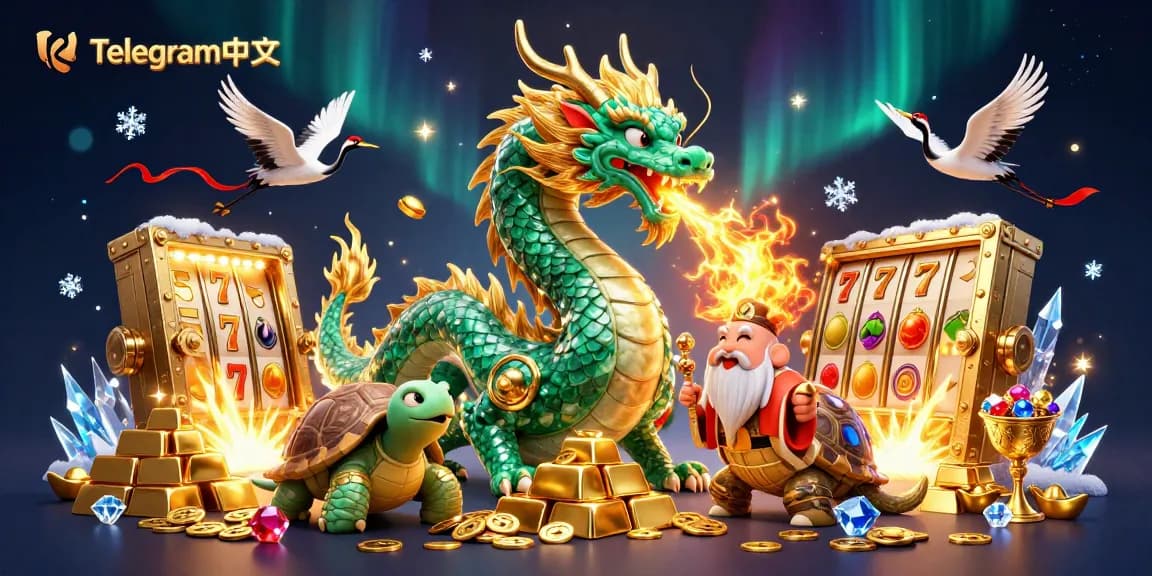 与Telegram中文一起参与激动人心的冒险，在充满活力的赌场主题元素中撞击老虎机的头奖。