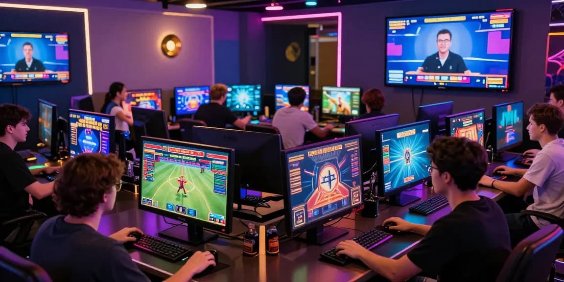Dynamic gaming scene showcasing users at https://xx88.se.net/ engaging with exciting online casino games.