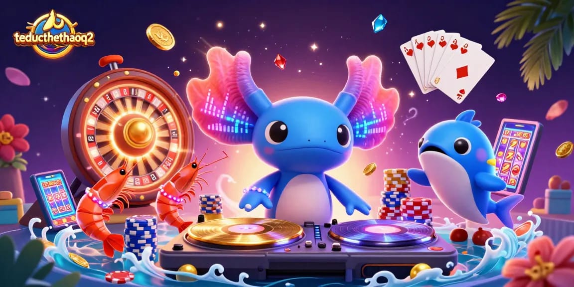 Experience the excitement at theducthethaoq2 with vibrant casino characters and lively gaming action.