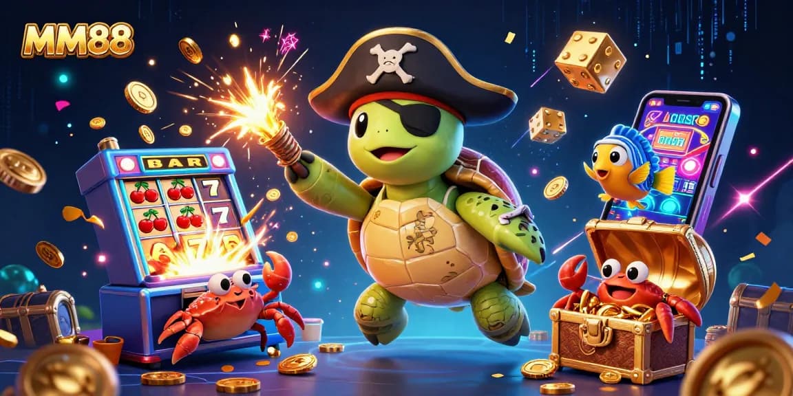 Experience thrilling gameplay at MM88 with engaging characters celebrating a jackpot win in an exciting casino setting.
