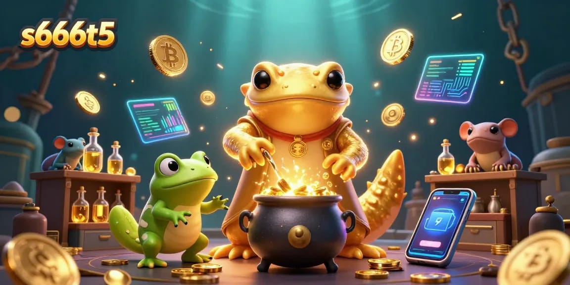 Experience thrilling gameplay with s666t5 and golden coins in this vibrant casino scene.