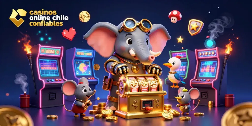 Juega en casinos online Chile confiables con una escena vibrante de tragamonedas y personajes únicos