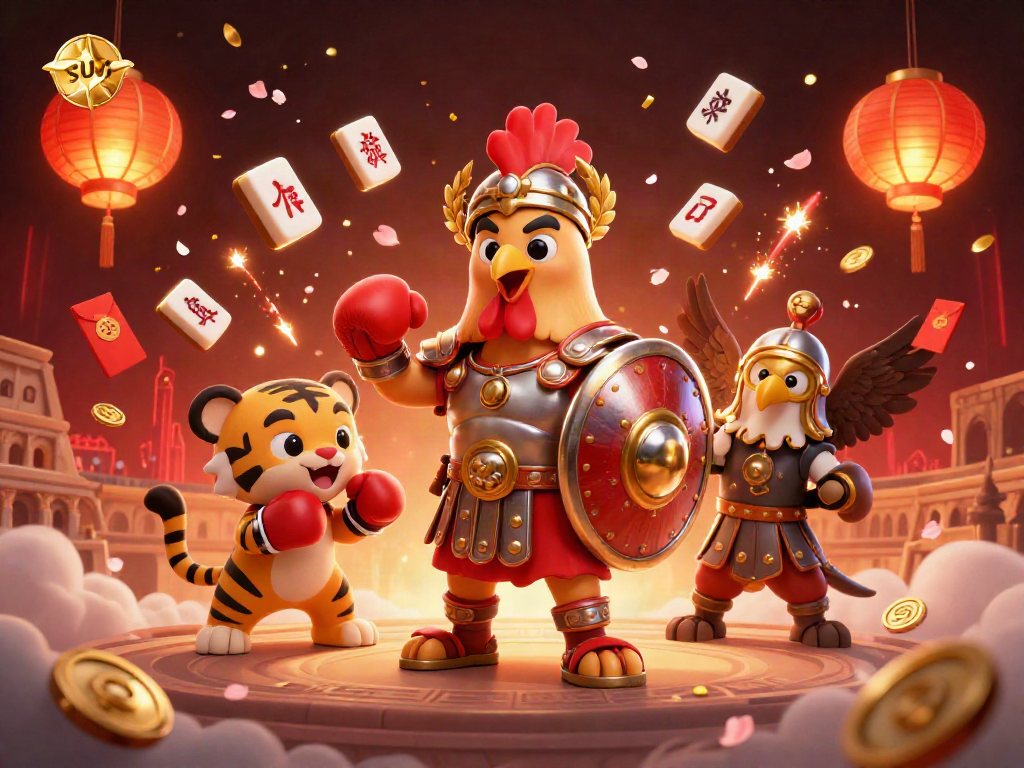Experience thrilling sun gaming action in a vibrant colosseum with character elements