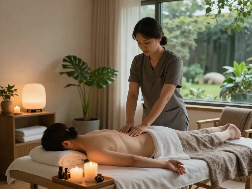 Experience relaxing 마포출장안마 services in a serene home setting with a professional therapist.