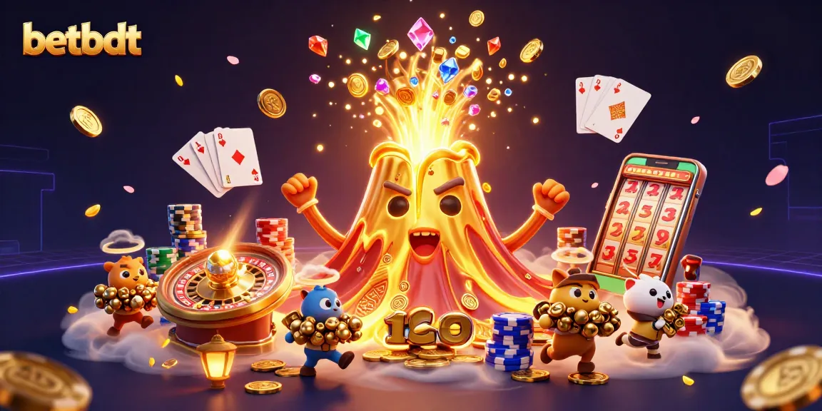 Experience thrilling gameplay at betbdt with a vibrant 3D depiction of winning moments and excitement.