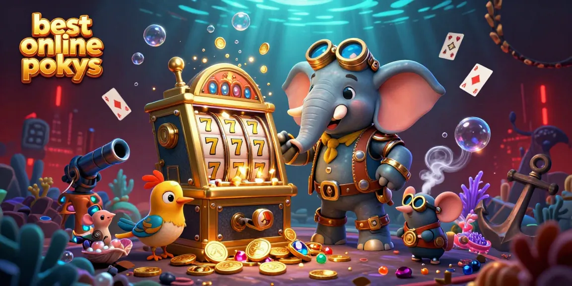 Play thrilling best online pokies with a steampunk elephant at an enchanting underwater casino.