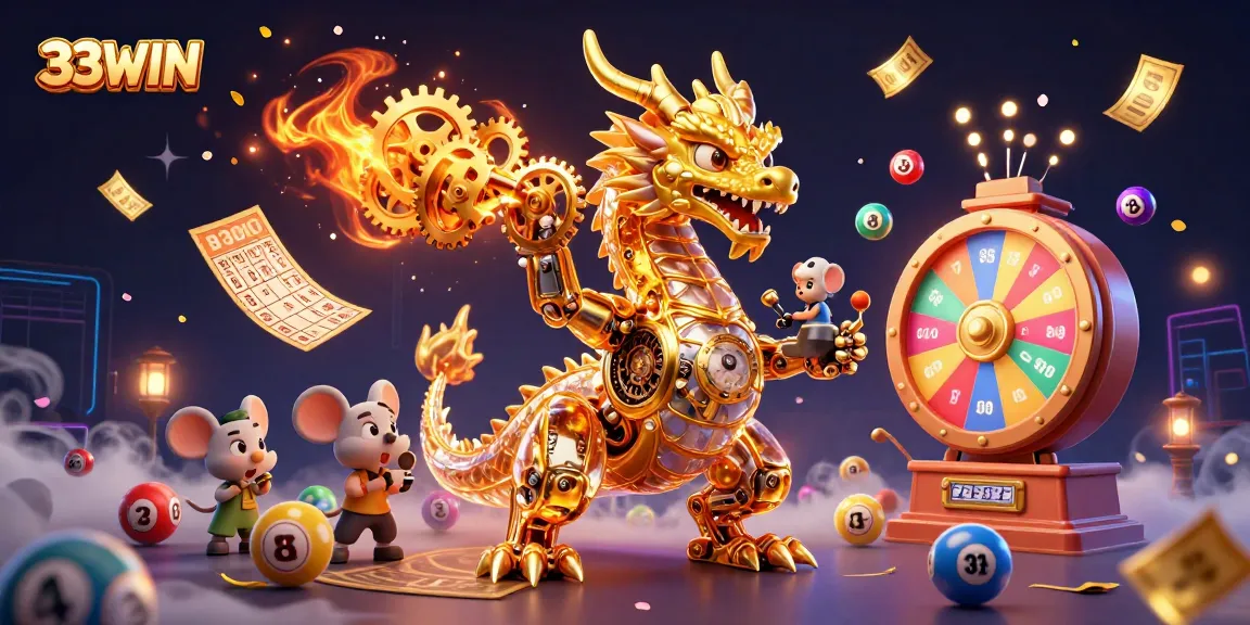 Experience thrilling gameplay at 33WIN with unique features such as lively lottery balls and golden prizes.