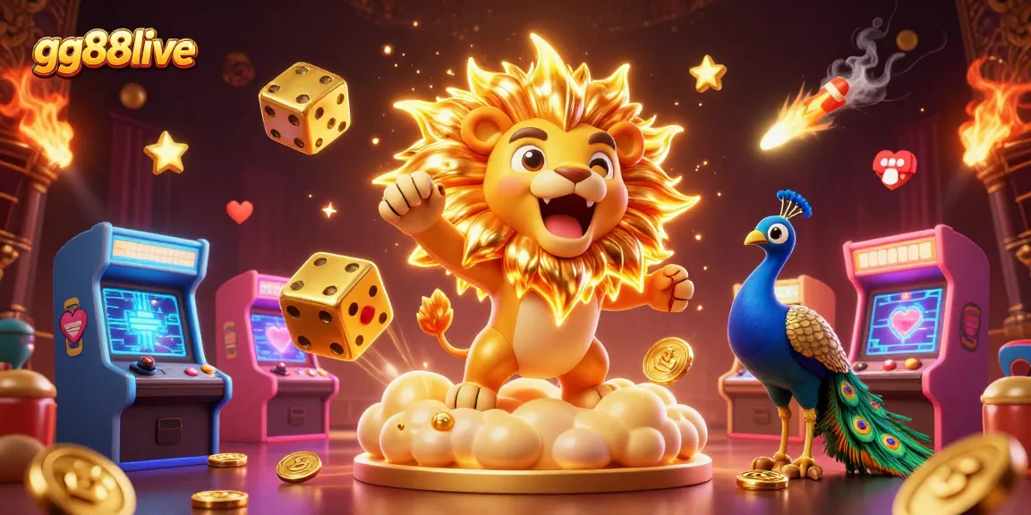 Spin and win big with gg88live's vibrant 3D casino atmosphere full of exciting game elements.