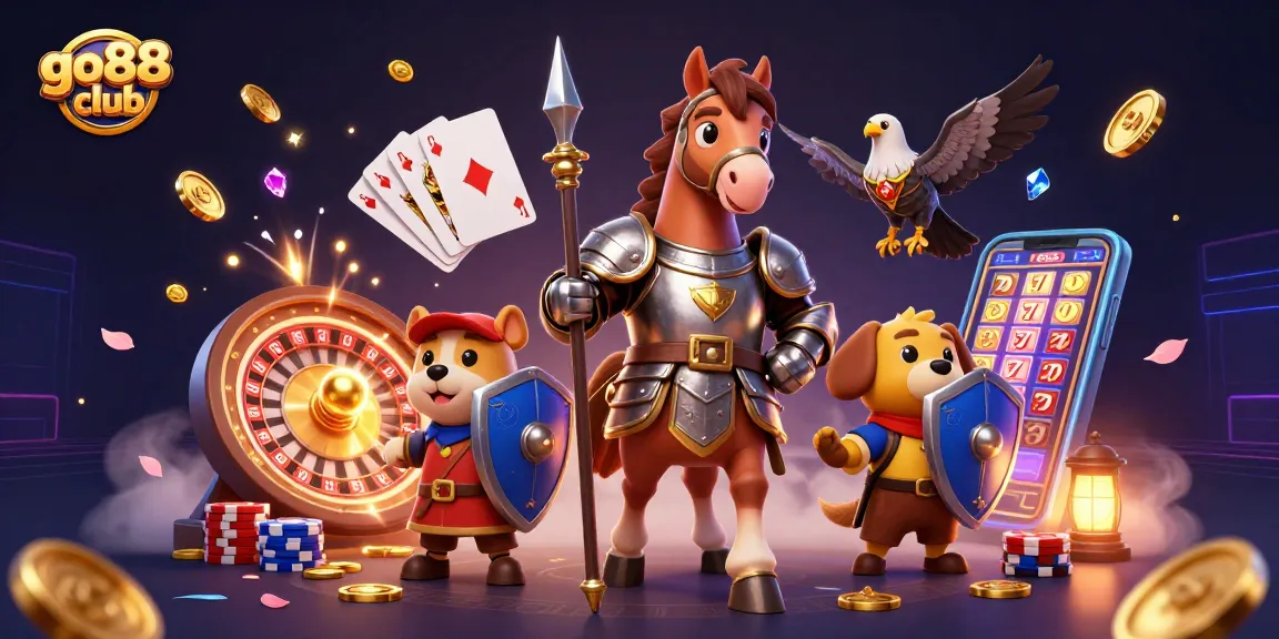 Experience the thrill at go88 club with spinning reels and golden jackpots in an exciting casino scene.